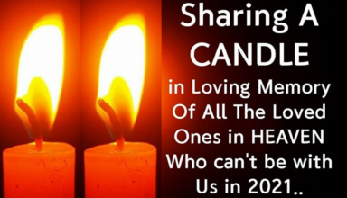 Sharing A Candle For Everyone That Is Not With Us In 2021